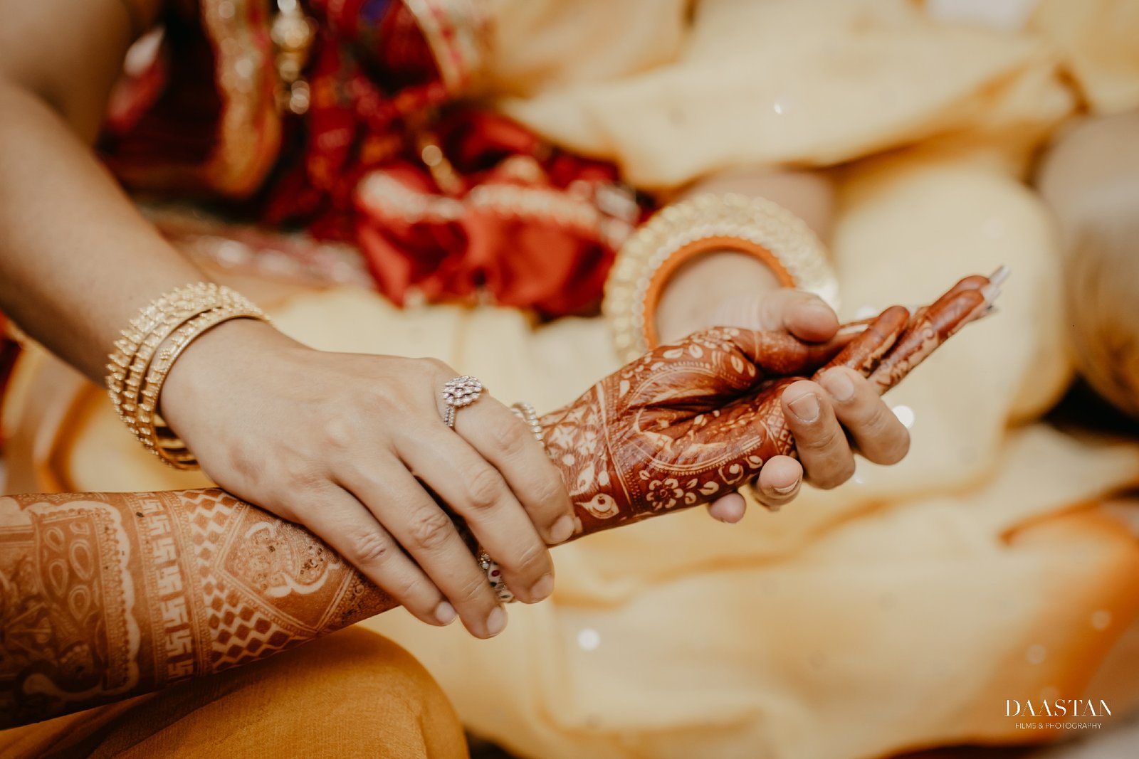 Bridal Mehndi Bangles Detail Closeup India