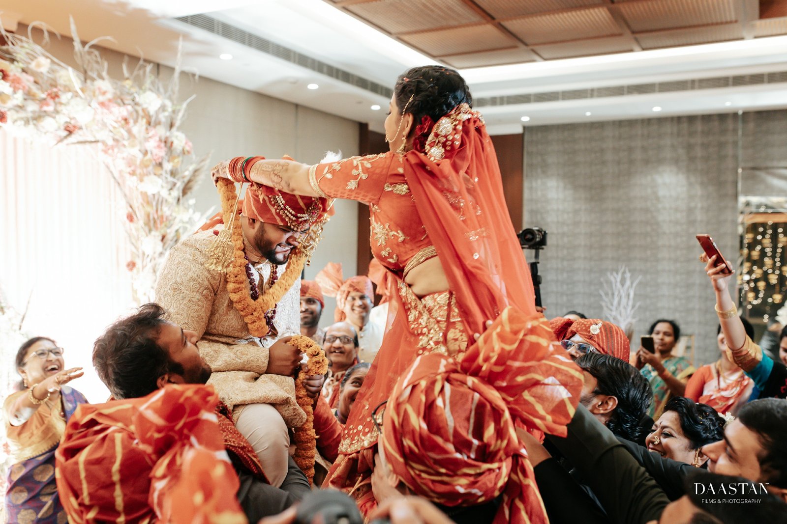 Bride Entry Dupatta Ceremony India