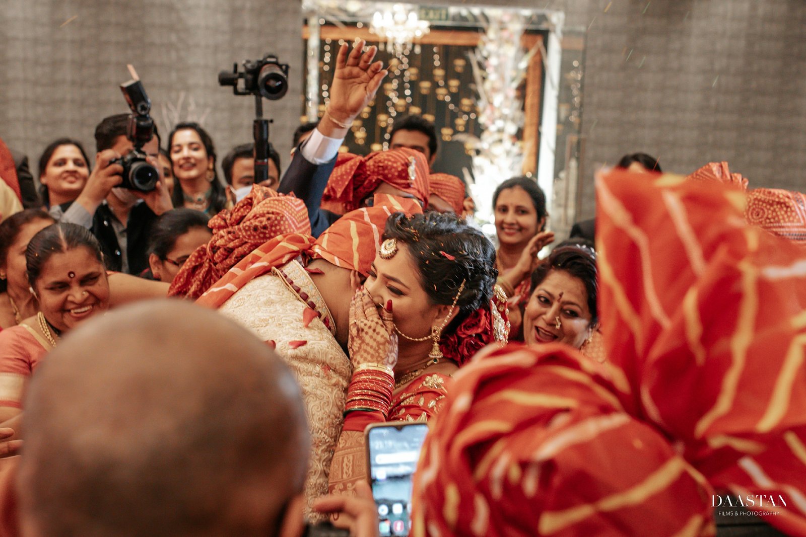 Bride Entry Reception Dupatta India