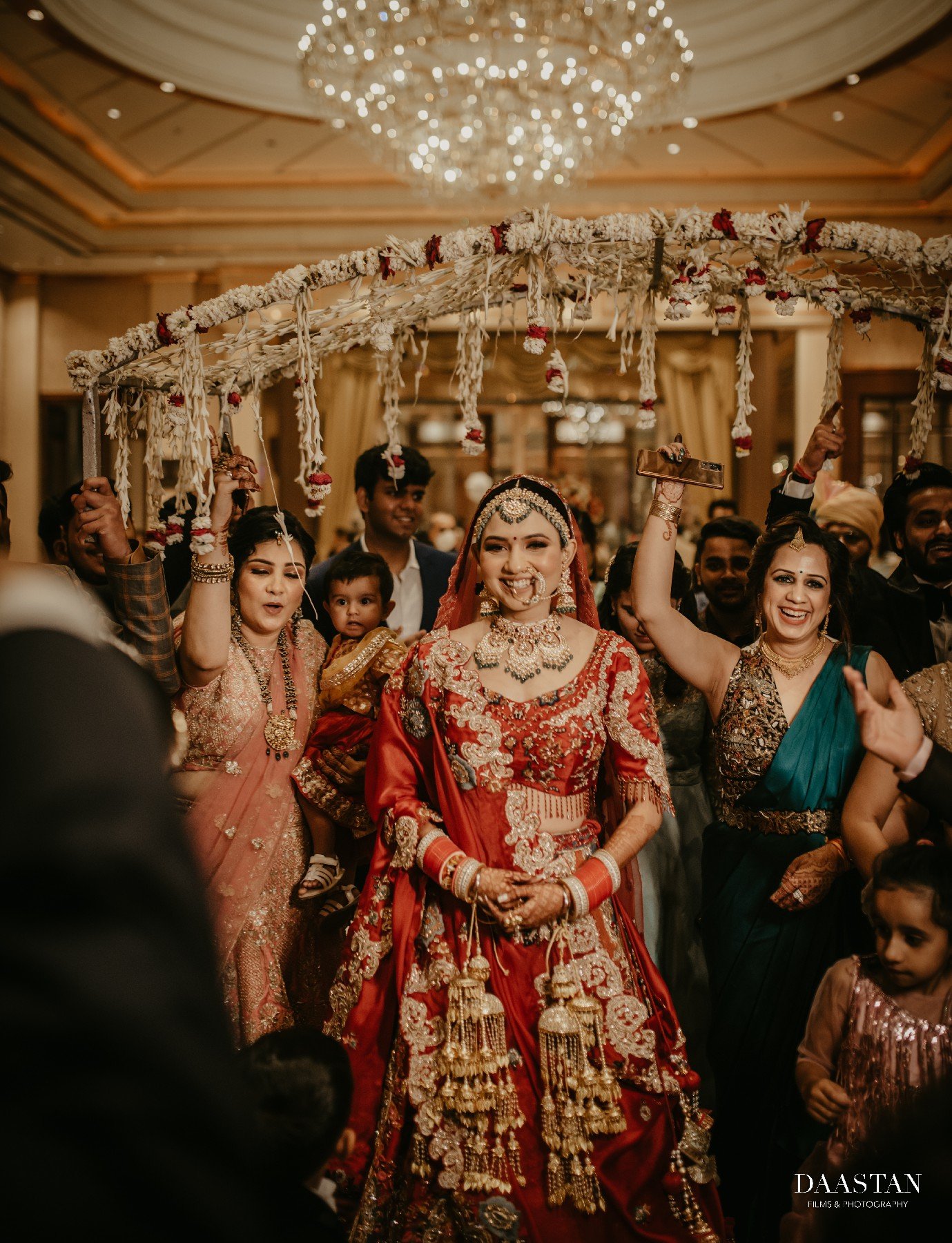 Bride Entry Reception Family India
