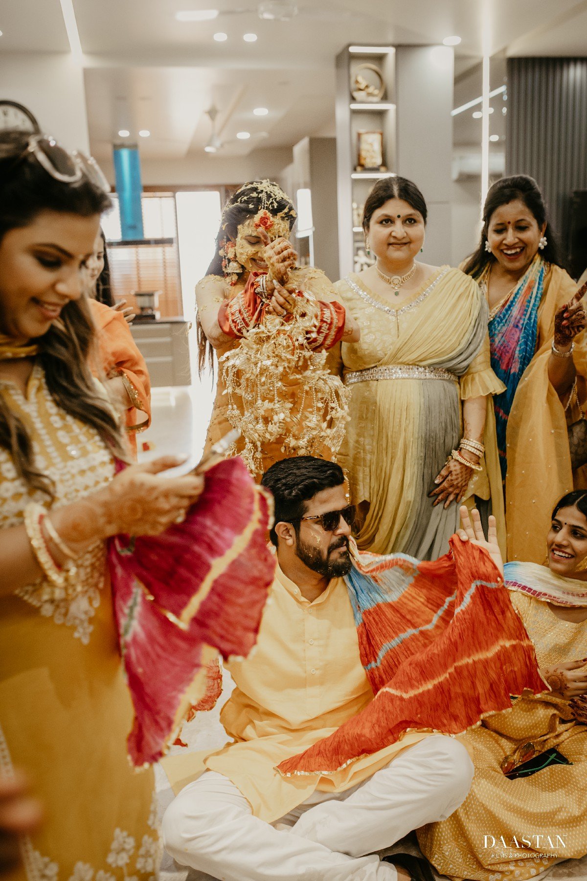 Bride Getting Ready Family Ritual India