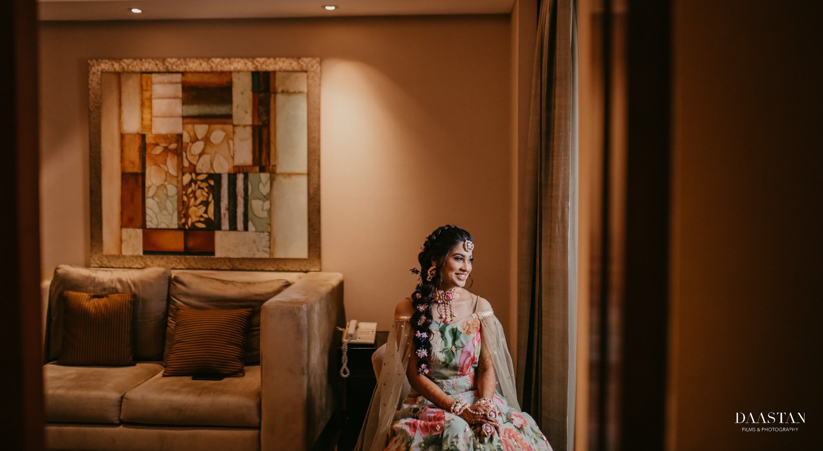 Bride Hotel Outdoor Portrait India
