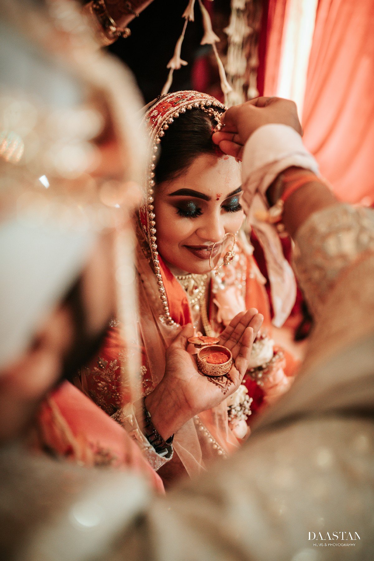 Bride Lehenga Closeup Getting Ready India