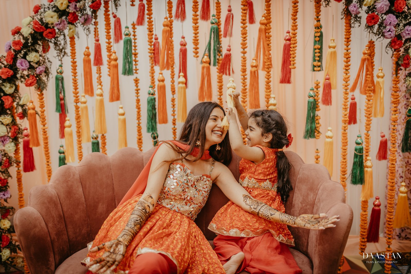 Bride Sister Mehendi Ceremony Candid India