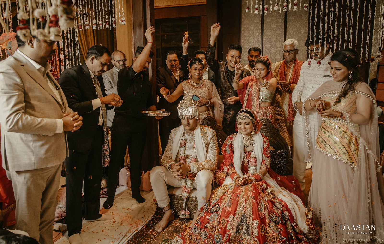 Couple Pheras Mandap Ritual India