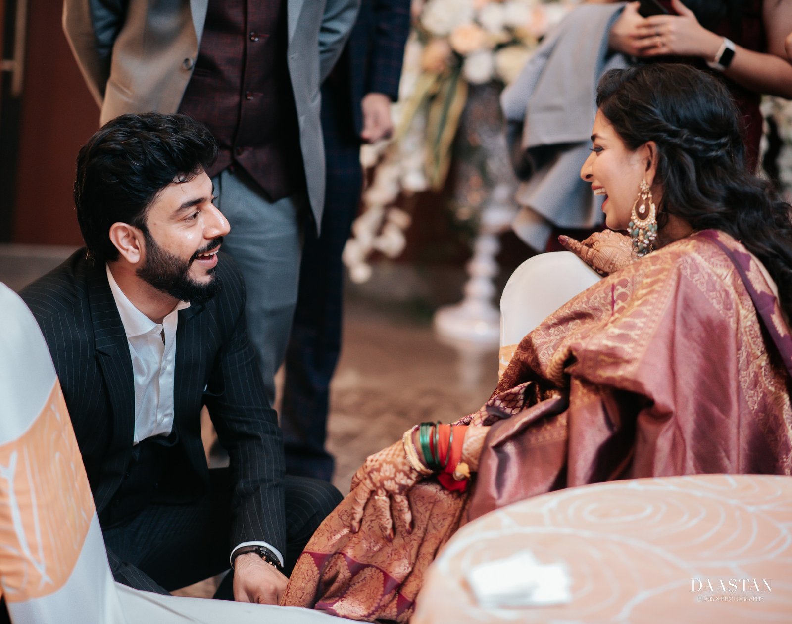 Couple Reception Casual Candid India