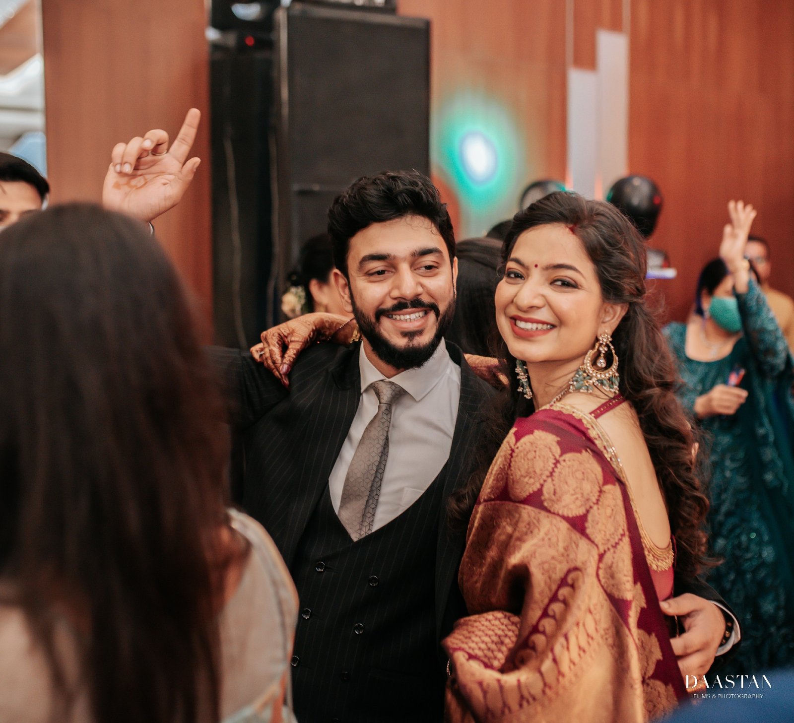 Couple Reception Dance Candid India