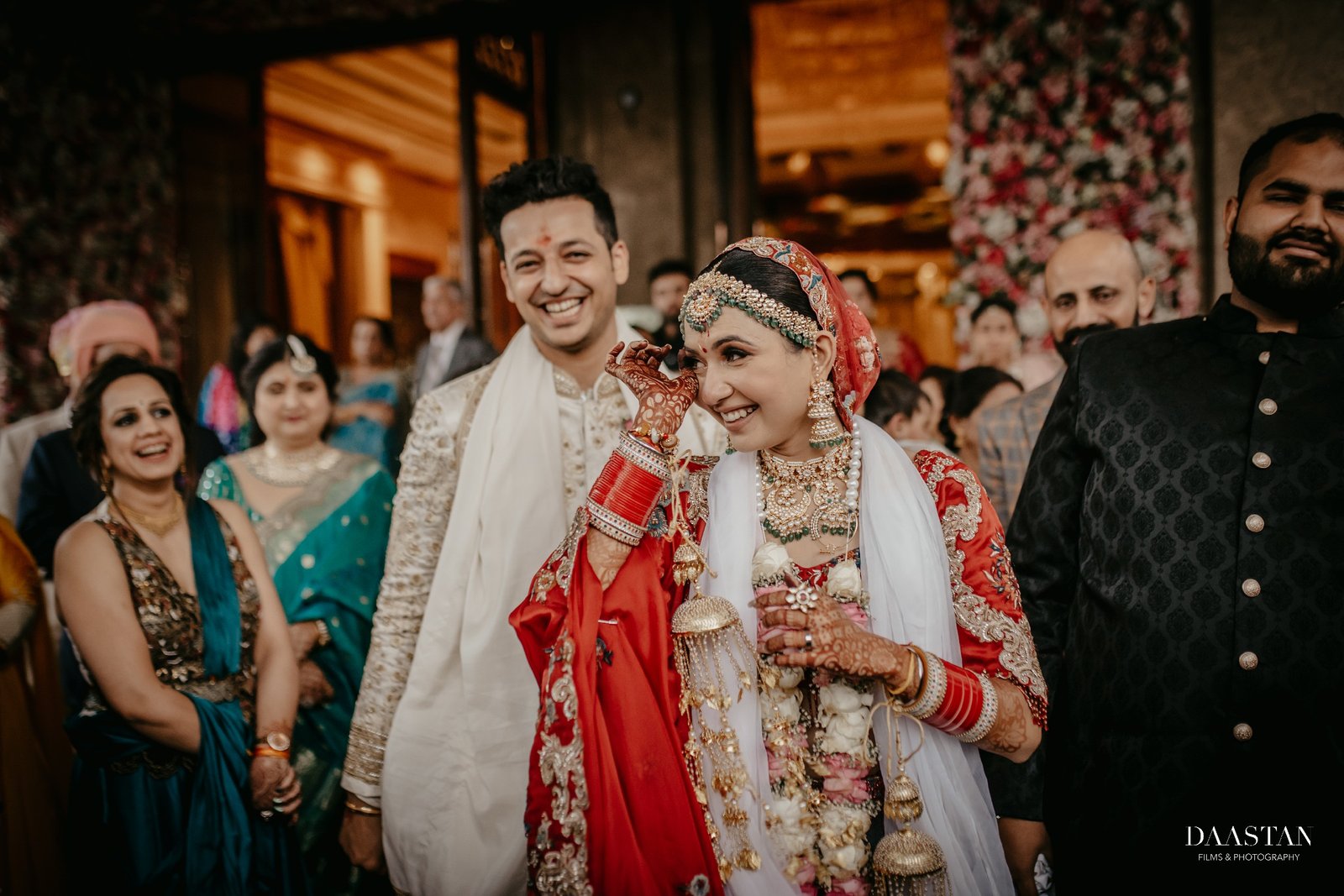 Couple Reception Family India