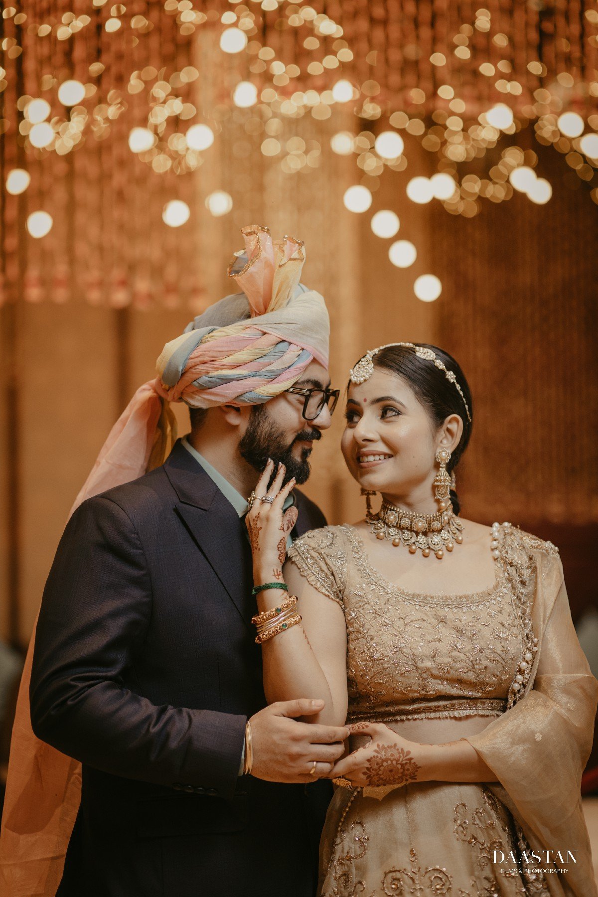 Couple Reception Portrait Sehra India
