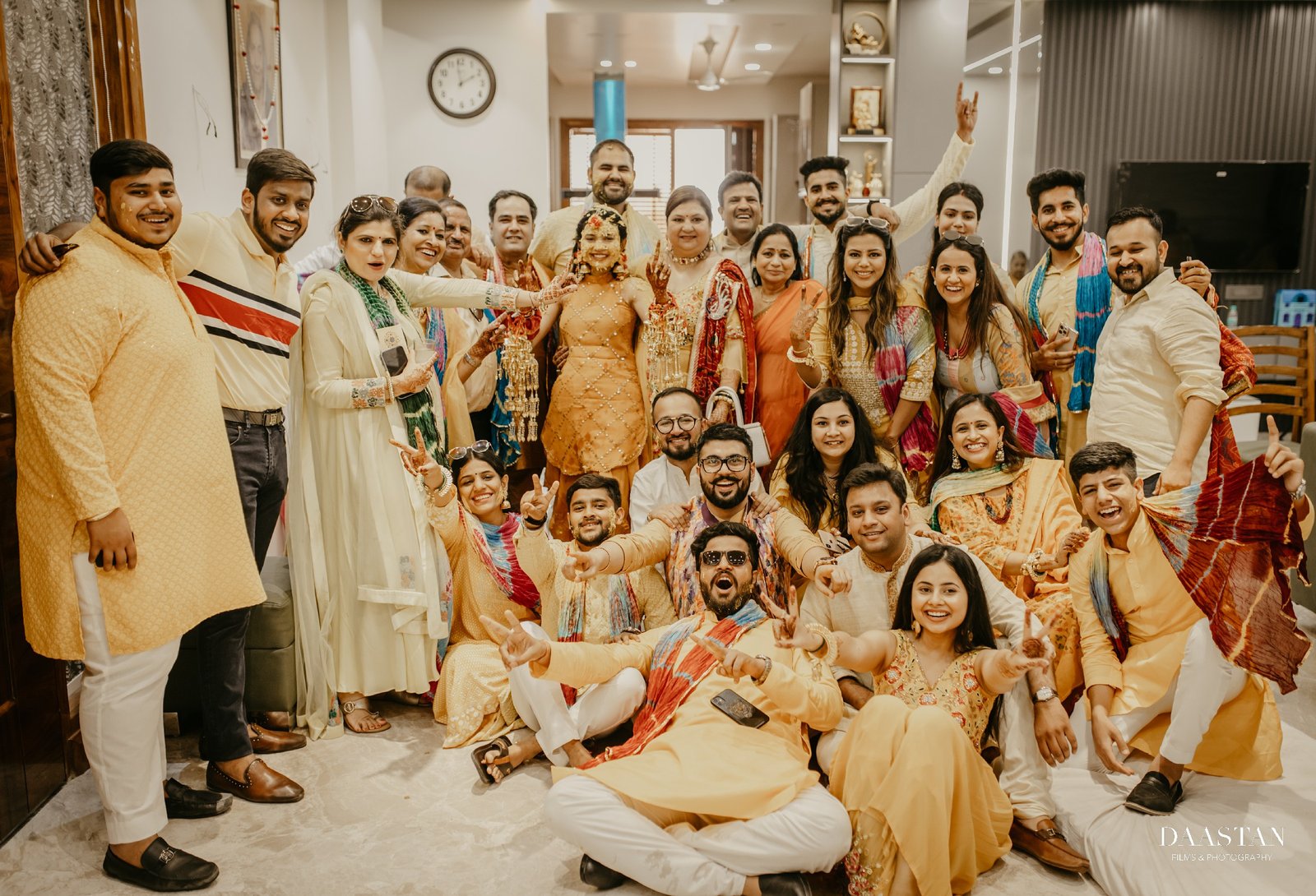 Family Group Photo Wedding Ceremony India