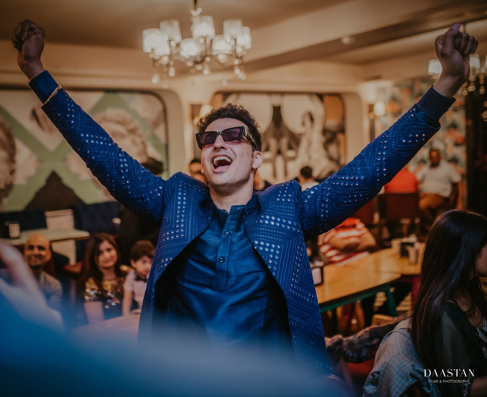 Groom Celebration Jaimala Candid India