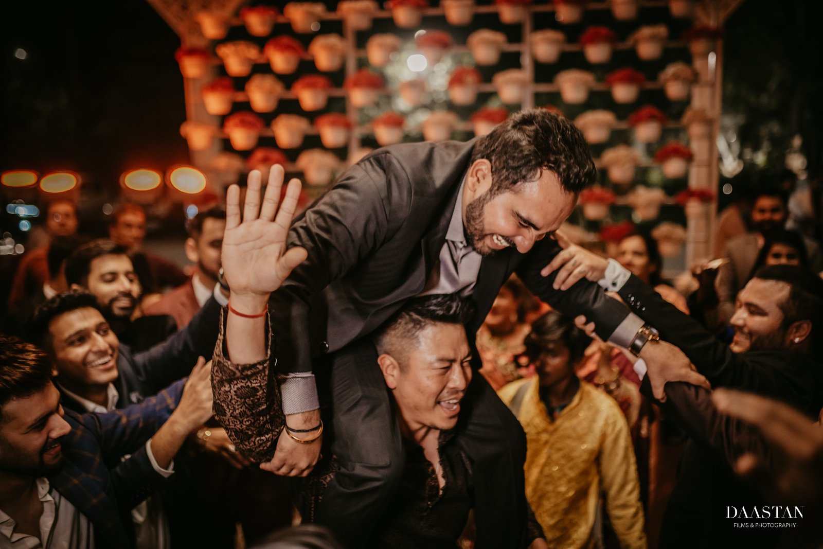 Groom Friends Dhol Celebration India