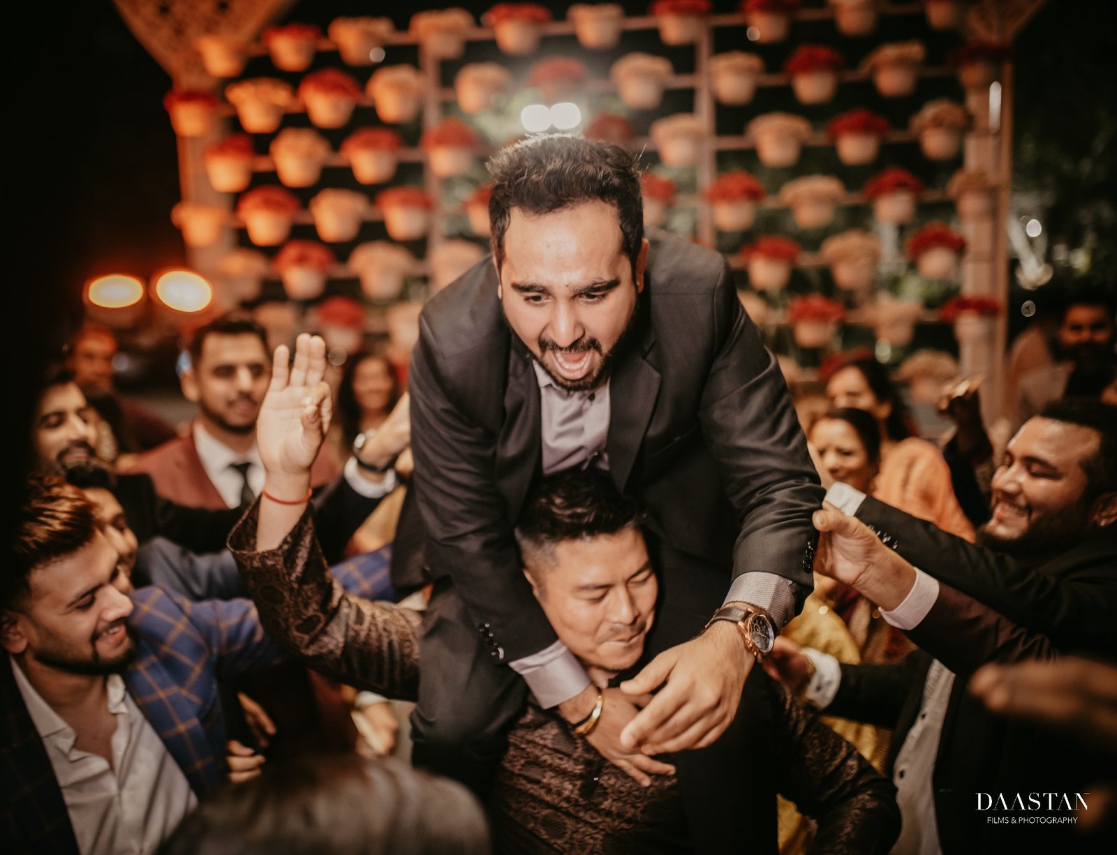 Groom Friends Fun Reception India