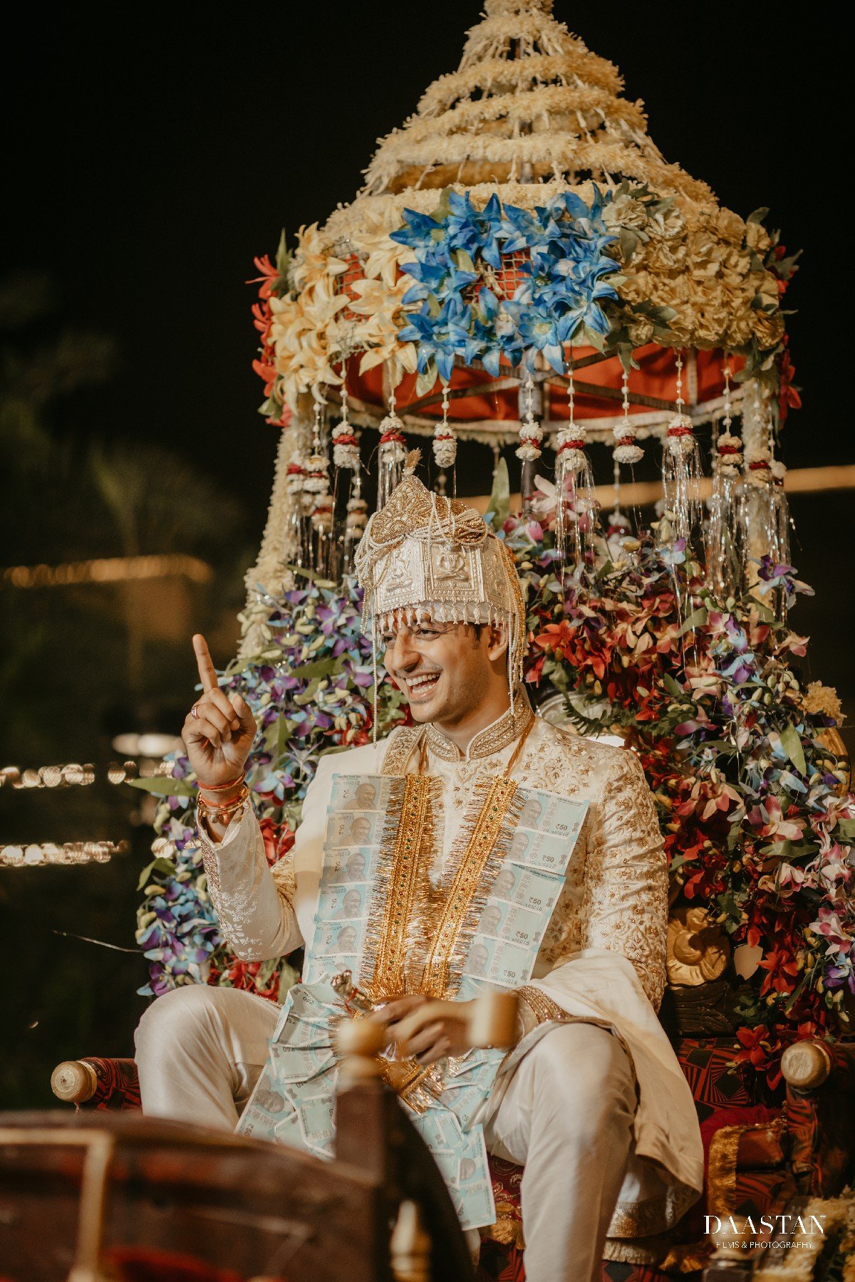 Groom Sehra Stage Portrait India