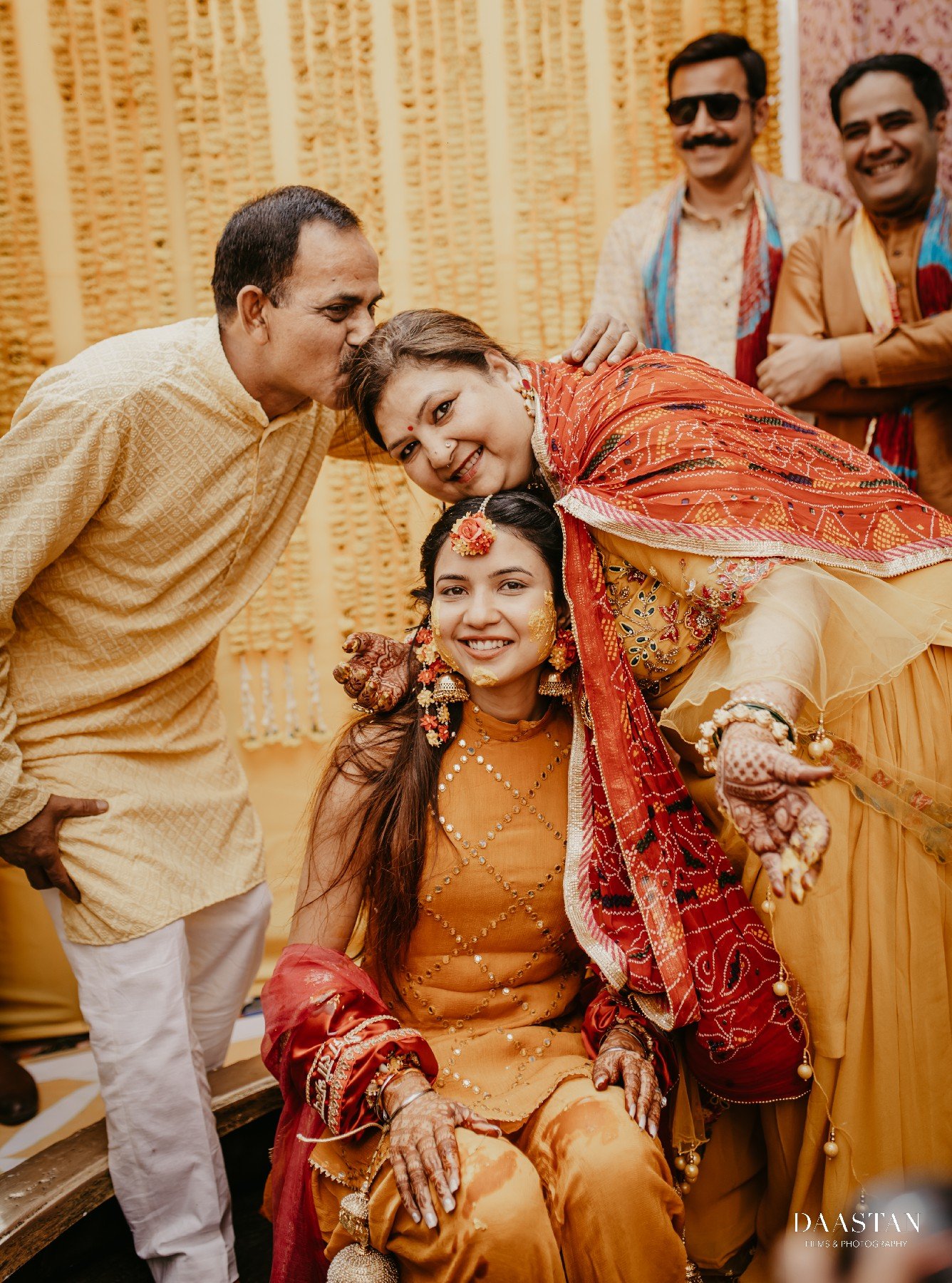 Haldi Bride Groom Family Ritual India