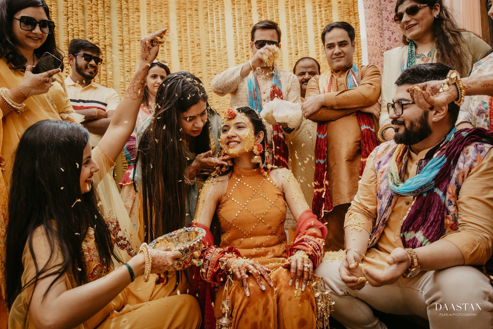 Haldi Friends Fun Bride Ritual India