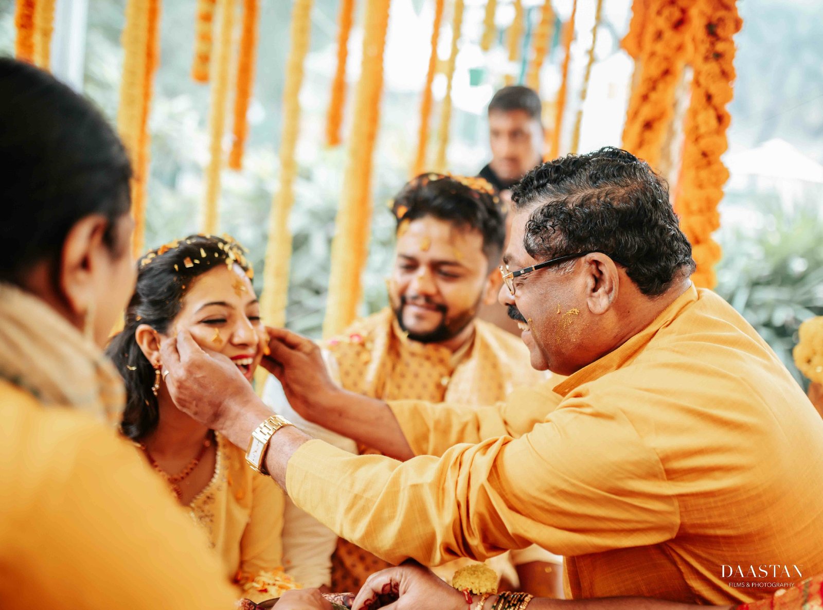 Haldi Ritual Family Ceremony India